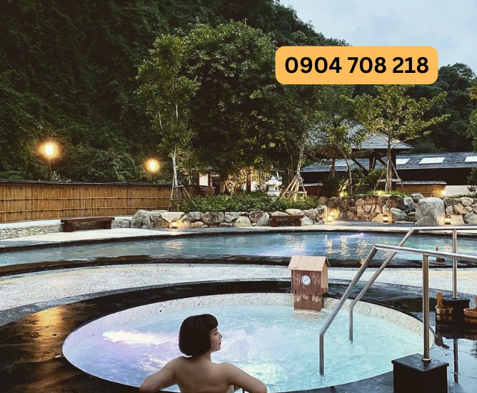 suối nước nóng onsen quang hanh